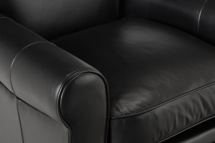 Phoebe Leather Swivel Glider Chair